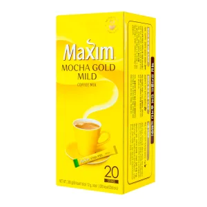 Cafe Pronto Soluvel Coffee Maxim Coreano Mocha Suave 20 Saches 12g