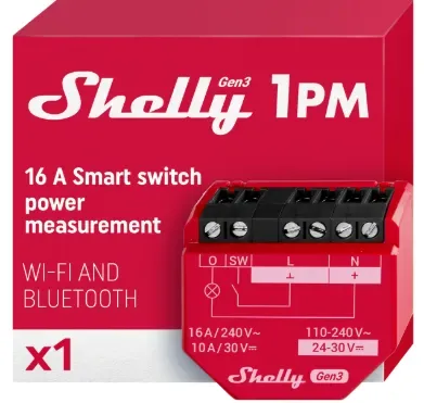 Shelly Interruptor 1PM 3