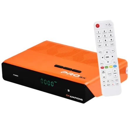 Receptor Fta Azamerica Champions Pro Gx 4K Ultra Hdmi Bivolt