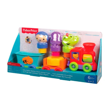 Juguete Para Bebé Fisher Price Silly Safari Tren Animales Divertidos
