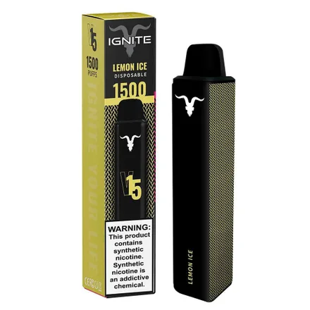 Vape Descartavel Ignite V15 1500 Puffs Lemon 5 Nicotina