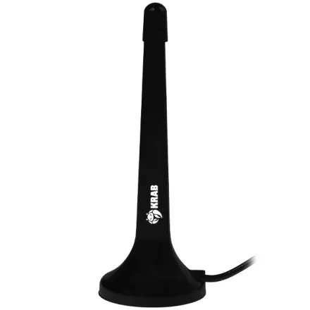 Antena de TV Krab KBANT0260 Recepciona Sinal UHF e VHF - Preta