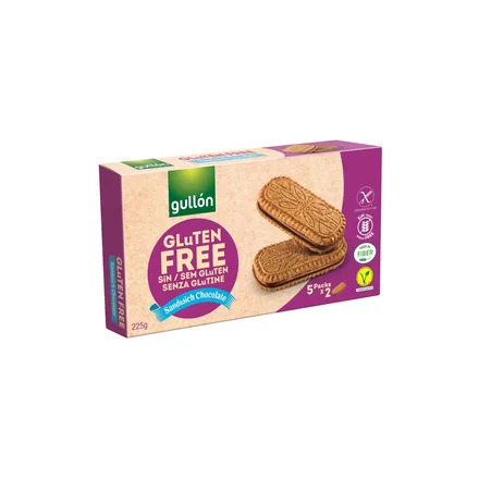 GALLETAS GULLON SANDWICH CHOCOLATE SIN GLUTEN 220GR