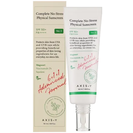 Protetor Solar Facial Axis Complete Stress Physical Sunscreen Spf 50 Plus Pa 50ml