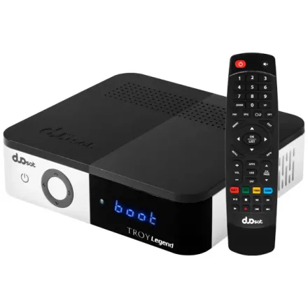 Receptor FTA Duosat Troy Legend com Wi-Fi - Cinza Branco