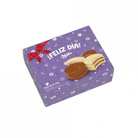 Alfajores Milka Caja Con 4 Feliz Dia 55GR