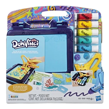 Jogo Hasbro Doh Vinci E1942 Estúdio De Arte Em Movimento