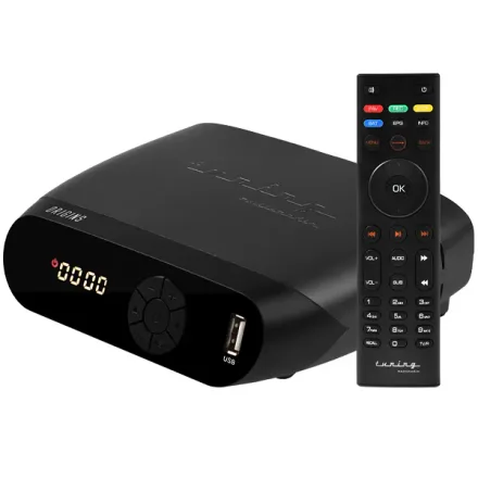 Receptor FTA Tuning Origins Full HD com Wi-Fi - Preto Cinza