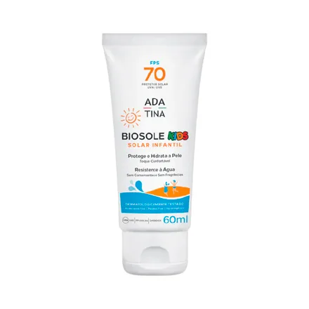 Protector Solar Adatina Biosole Kids Hipoalergenica Spf 70 60ml