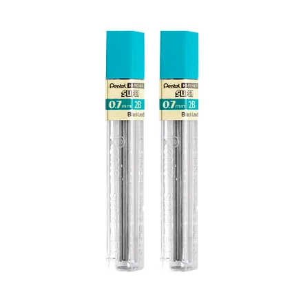 Pack Minas Pentel Hi Polymer Super 2 50 Mm