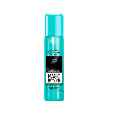 Cobertura Temporal Raiz Capilar Loreal Magic Retouch Spray Negro 75ml
