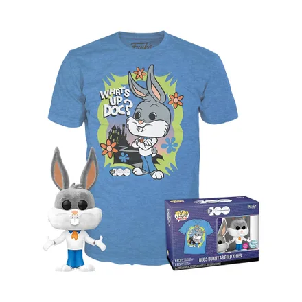 Muñeco Funko Pop Con Remera M Bugs Bunny As Fred