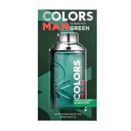 Perfume Benetton Colors Man Green Eau Toilette 200ml