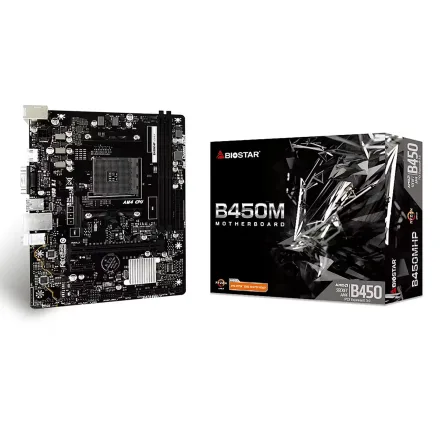 Placa Mae Biostar Socket AM4 Chipset B450 Atx