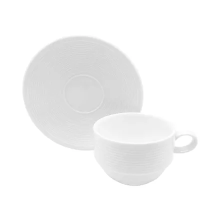 Taza Con Plato Life Home Tz Blanco 100ml