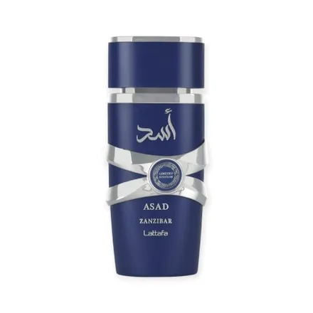 Perfume Lattafa Asad Zanzibar Limited Masculino Edp Agatres 100ml