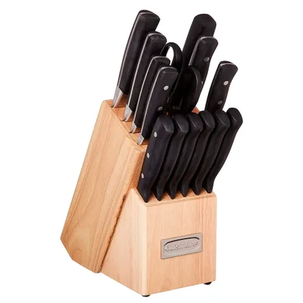 Jogo Facas Bloco Cuisinart 15P Triplo Rebite 15