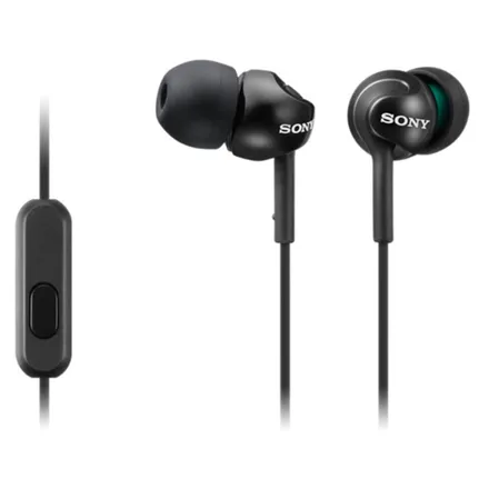 Fone de Ouvido Sony MDR-EX110AP Mini Jack 3.5mm – Preto