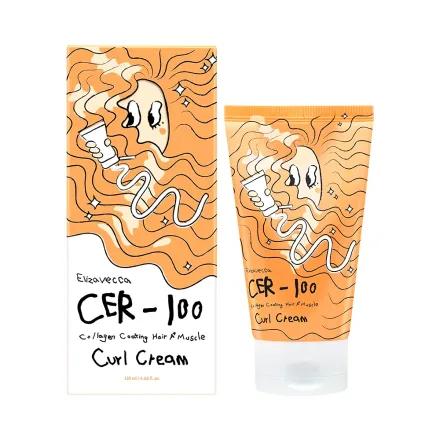 Mascara Capilar Elizavecca Cer 100 Collagen Coating Hair Plus Muscle Curl Cream 120ml