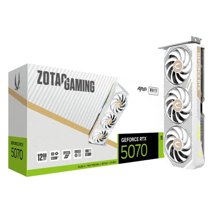 Placa Video Zotac Amp Geforce Rtx 5070 Gddr 7 Zt 10P
