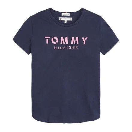 Camiseta Tommy Hilfiger Infantil Feminina Cbk 03 04 Iris