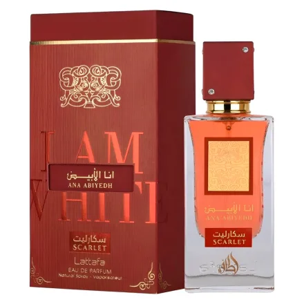 Perfume Lattafa Ana Abiyedh Scarlet Eau Parfum Feminino 60ml