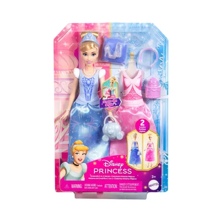 Muneca Disney Princess Cenicienta 2 En 1 Mattel Jcr 95