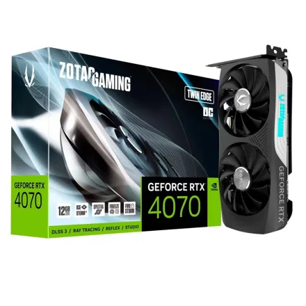 Placa Video Zotac Gaming Twin Edge Oc Geforce Rtx 4070 Gddr 6 Zt 10M