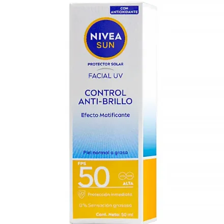 Protetor Solar Facial Nivea Sun Control Anti Brillo Spf 50 50ml