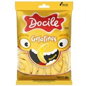 Bala Gelatina Docile Banana 80g