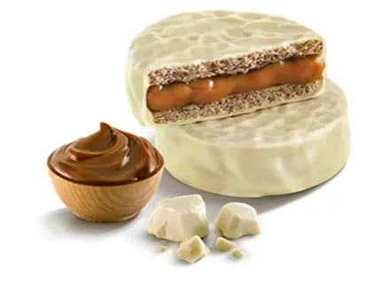 Alfajor La Vascongada Recheio Doce Leite Cobertura Chocolate 60g