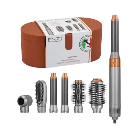 Secador Cabello Enzo Airwrap Complete Long En 4133 6 In 1 Brown