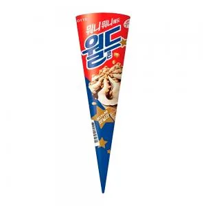 Sorvete Cone Crocante Baunilha Lotte Korea 160ml
