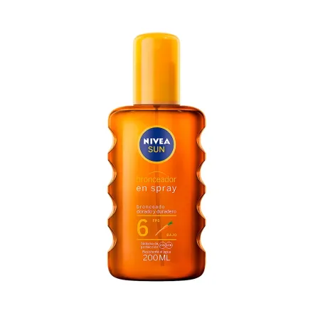 Bronceador En Spray Nivea Sun Fps 6 200ml