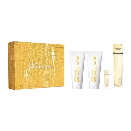 Michael Kors Sexy Amber Femenino Eau Parfum Plus Body Lotion Shower Gel 100ml