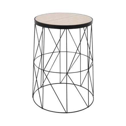 Mesa Auxiliar Kpm 029666 37 Cm Negro