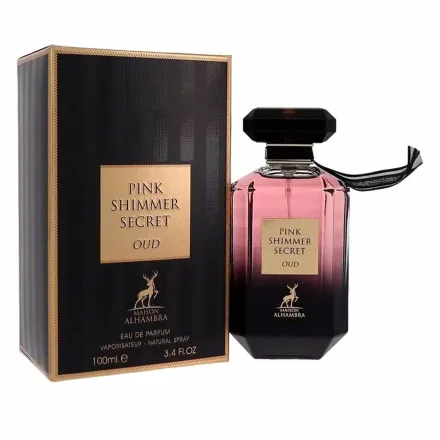 Perfume Maison Alhambra Pink Shimmer Secret Oud Eau Parfum Feminino 100ml