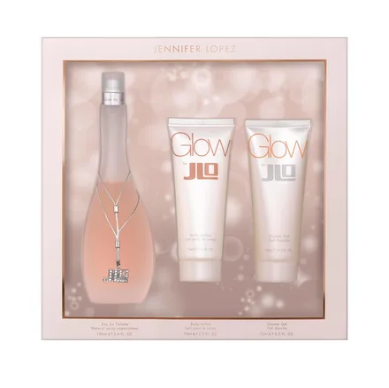 Jennifer Lopez Glow Femenino Plus Body Lotion Shower Gel Eau Toilette 100ml