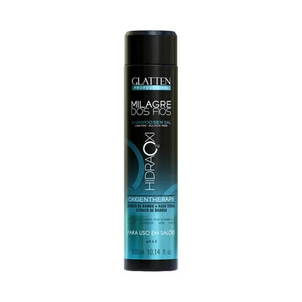 Shampoo Glatten Milagre Fios Hidraoxi 300ml