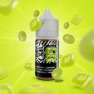 Born To Vape Liquid Green Grape Huls 35MG 20MG 30ml