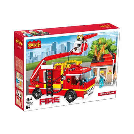 Juguete Construccion Cogo Fire 4174 Sprinkler 328 Piezas