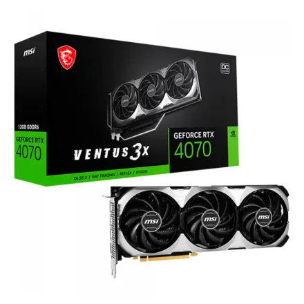 Placa Video Msi Ventus 3X E1 Oc Geforce Rtx 4070 Gddr 6 912 V512 027