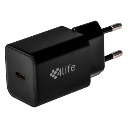 Carregador 4Life FL8230CGB 30W USB-C -Preto