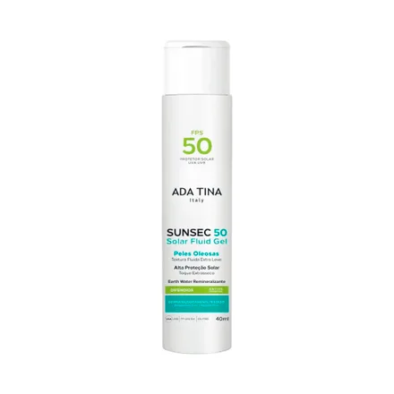 Protector Solar Adatina Sunsec 50 Fluid Gel Spf Piel Oleosa 40ml