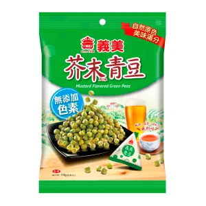 Salgadinho Ervilhas Taiwan Mostarda Pacote 178g