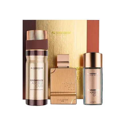Alharamain Amber Oud Gold 3 Piezas 75ml