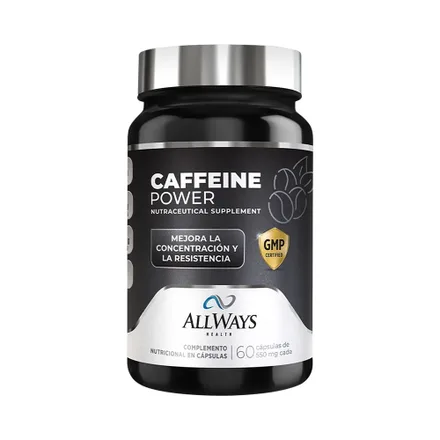 Complemento Nutricional Allways Health Caffeine Powder 60 Capsulas