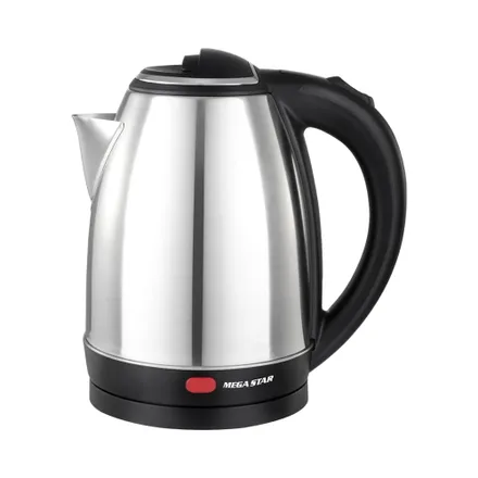 Jarra Eléctrica Mega Star Tm9506 1.8 L 1500 W 220 V Plata Negro