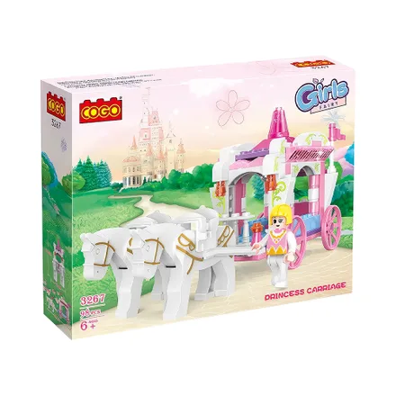 Juguete Construccion Cogo Girls Fairy 3267 Princess Carriage 98 Piezas