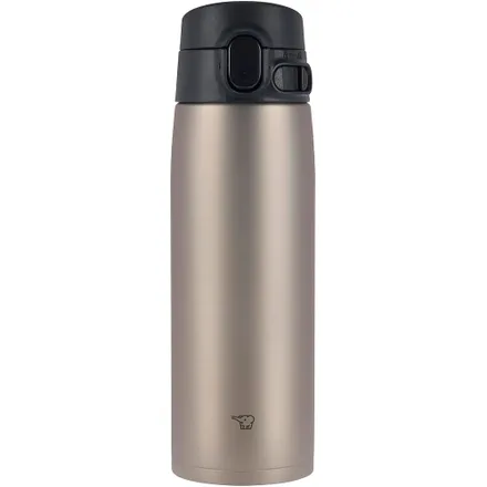 Garrafa Termica Zojirushi Inox Tampa Flip Anti Vazamento Prata 600ml